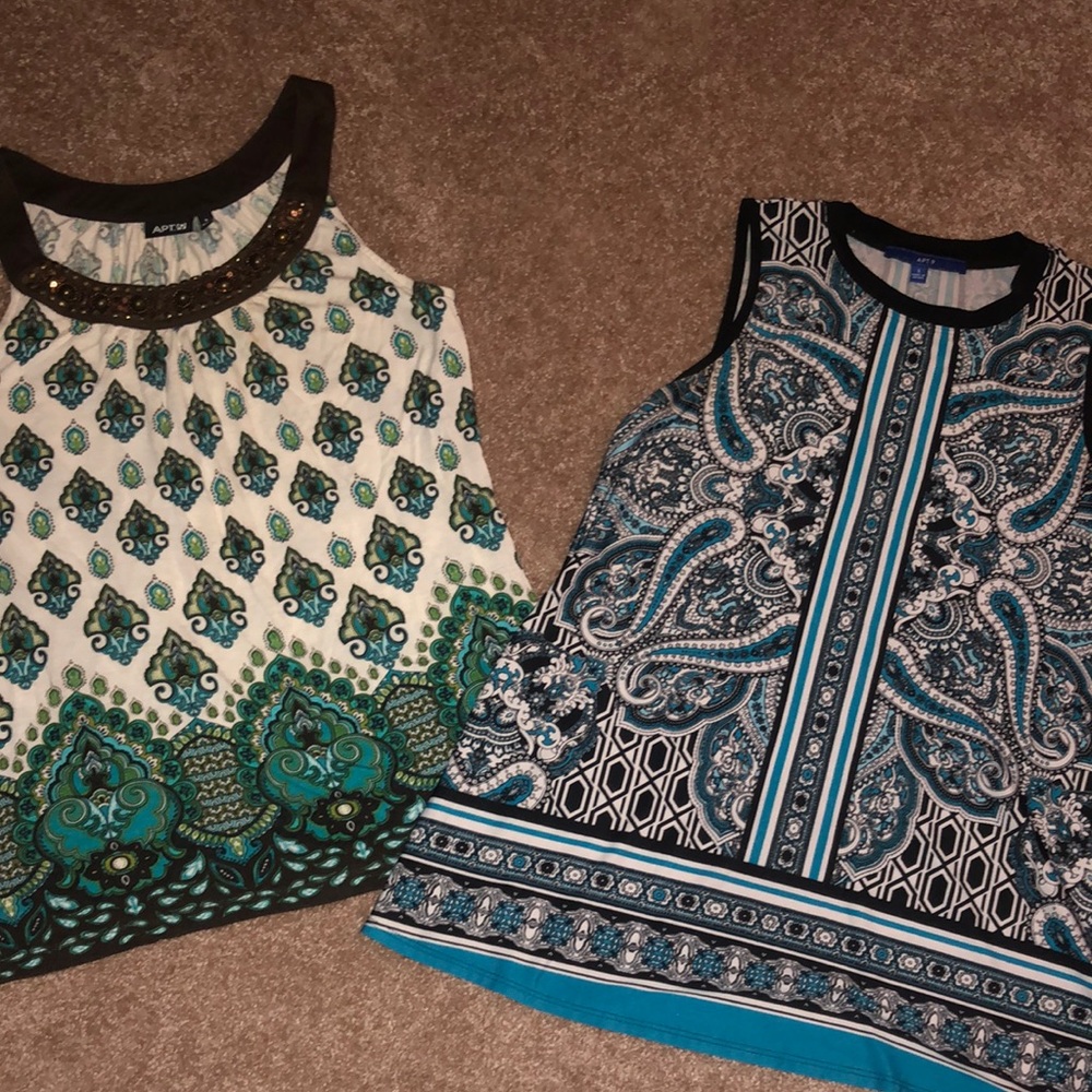 Two Apt 9 small tops